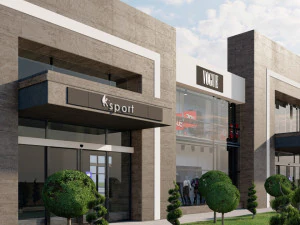 2 этажный магазин 3D Модель