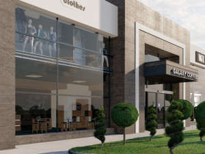 2 floor store 3D Модель