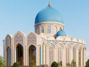 мусульманская мечеть узбекистан 3D Модель
