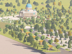 muslim mosque uzbekistan Modèle 3D