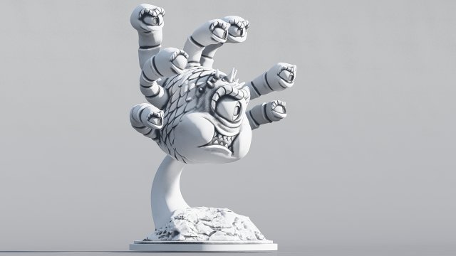monster eye model 3D Print Model .c4d .max .obj .3ds .fbx .stl .blend 