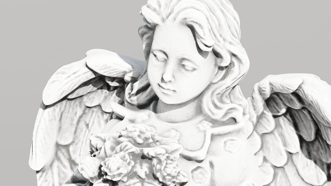 angel model 3D Print Model .c4d .max .obj .3ds .fbx .stl .blend 
