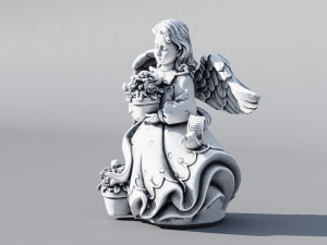 angel model 3D 打印模型
