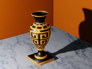 vase in 3d 3D Model
