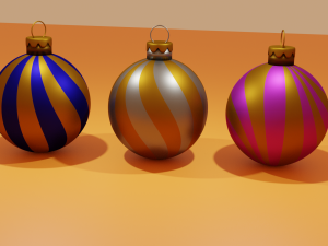 bright christmas balls Modello 3D