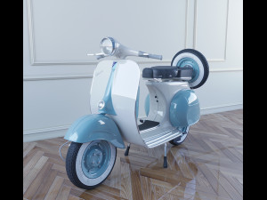 Vespa 50 Special (1969) 3D Model $179 - .fbx .obj .lxo .lwo .c4d