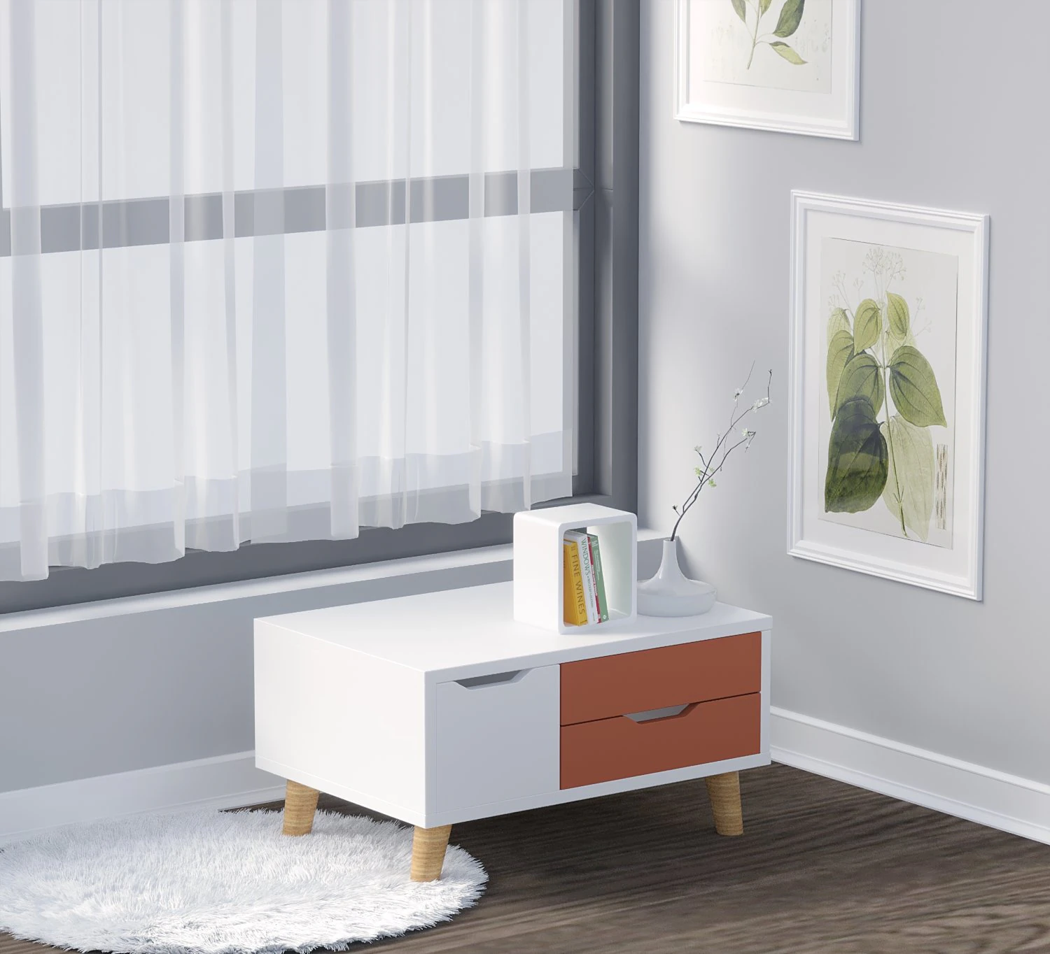 dressing table mini 3D Model .c4d .max .obj .3ds .fbx .stl .blend