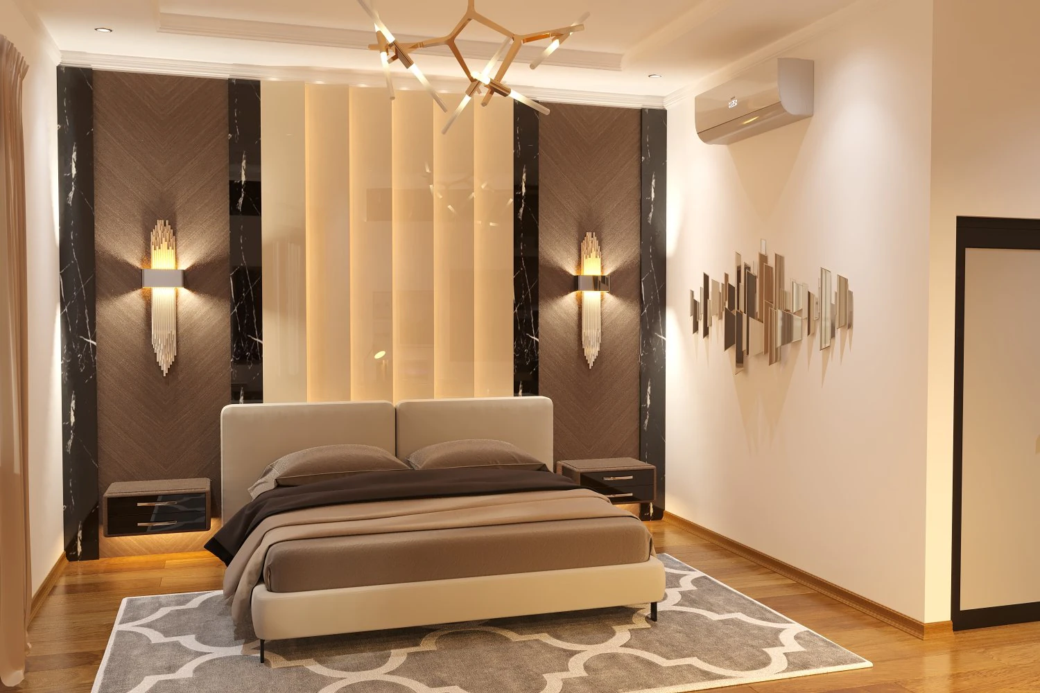 bedroom 3D Model .c4d .max .obj .3ds .fbx .stl .blend 