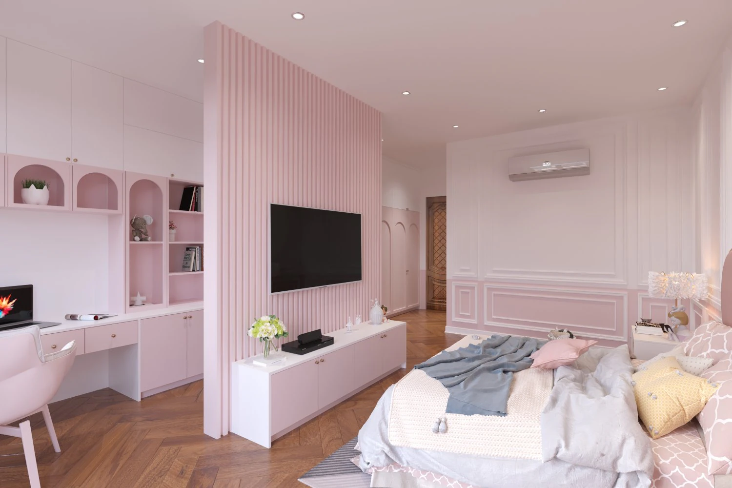 KId bedroom 3D Model .c4d .max .obj .3ds .fbx .stl .blend 