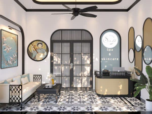 Recep&ccedil;&atilde;o Spa Indochina Modelo 3D