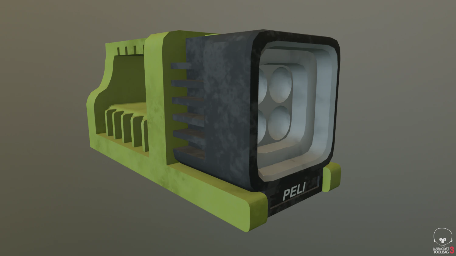 flashlight peli-9410l 3D Model .c4d .max .obj .3ds .fbx .stl .blend