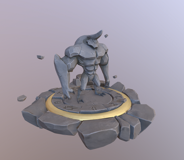 golem Model 3D .c4d .max .obj .3ds .fbx .stl .blend 