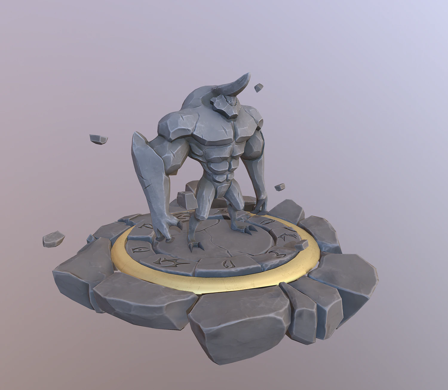 golem 3D Model .c4d .max .obj .3ds .fbx .stl .blend 