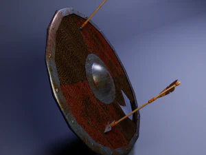 shild ands arrows 3D Model