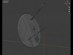 shild ands arrows 3D Model