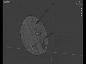 shild ands arrows 3D Model