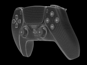 PS5-Dualsense-Controller 3D Modell