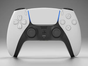 ps5 konsolu ve kumandası 3D Model