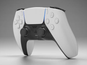 ps5 konsolu ve kumandası 3D Model