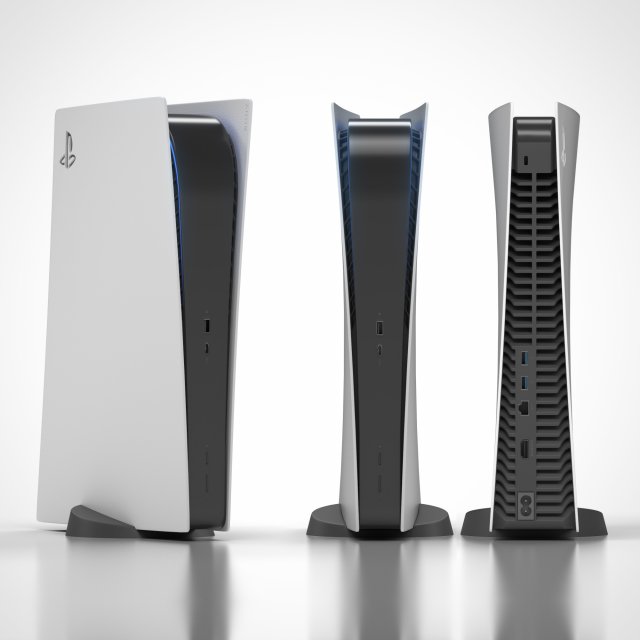 ps5 console digital edition 3D Модель .c4d .max .obj .3ds .fbx .stl .blend 