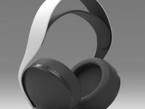 ps5 pulse 3d wireless headset low-poly 3D Model