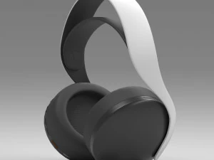 ps5 pulse 3d wireless headset low-poly 3D Model