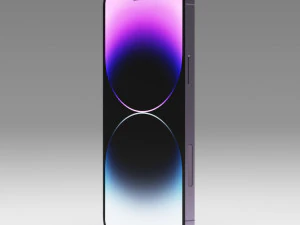 IPhone 14 Pro Max Dieppaars 3D Model