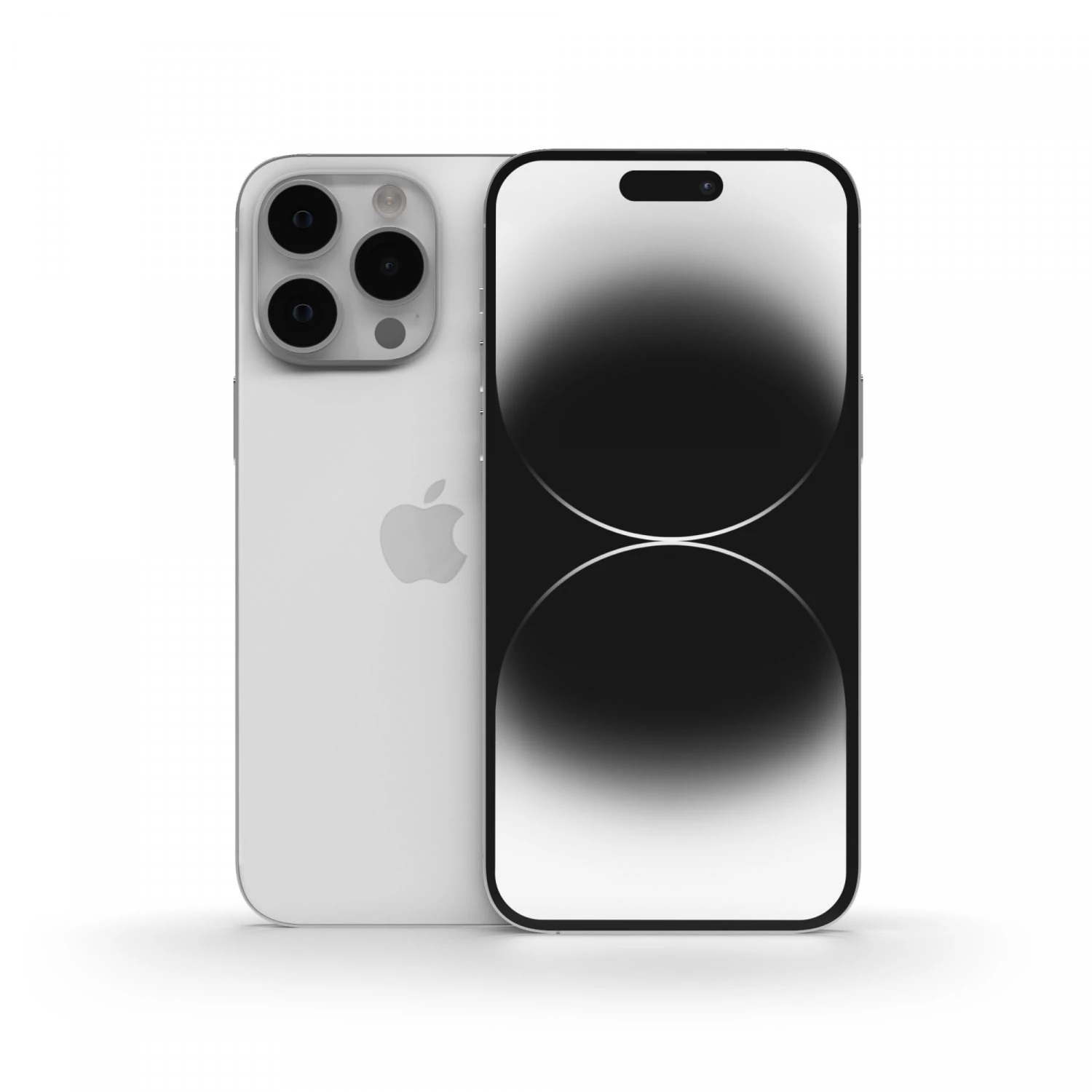 IPhone 14 Pro Max Argento Modello 3D .c4d .max .obj .3ds .fbx .stl .blend 