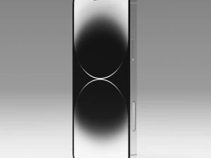 IPhone 14 Pro Max Argento Modello 3D