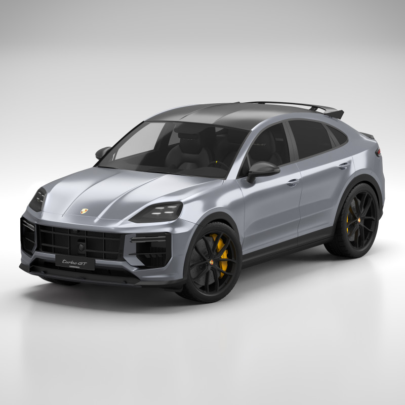 Porsche Cayenne Turbo GT 2024 - Chalk Modello 3D .c4d .max .obj .3ds .fbx .stl .blend 