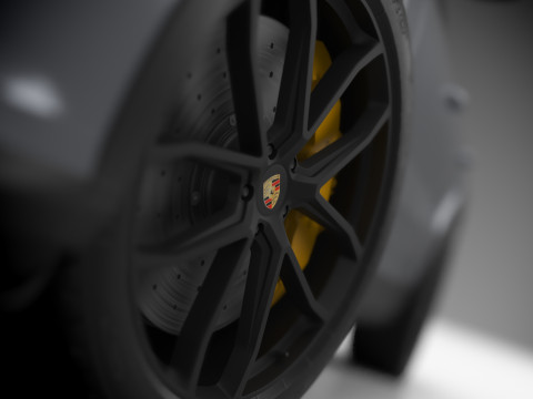 Porsche Cayenne Turbo GT 2024 - Chalk Modello 3D