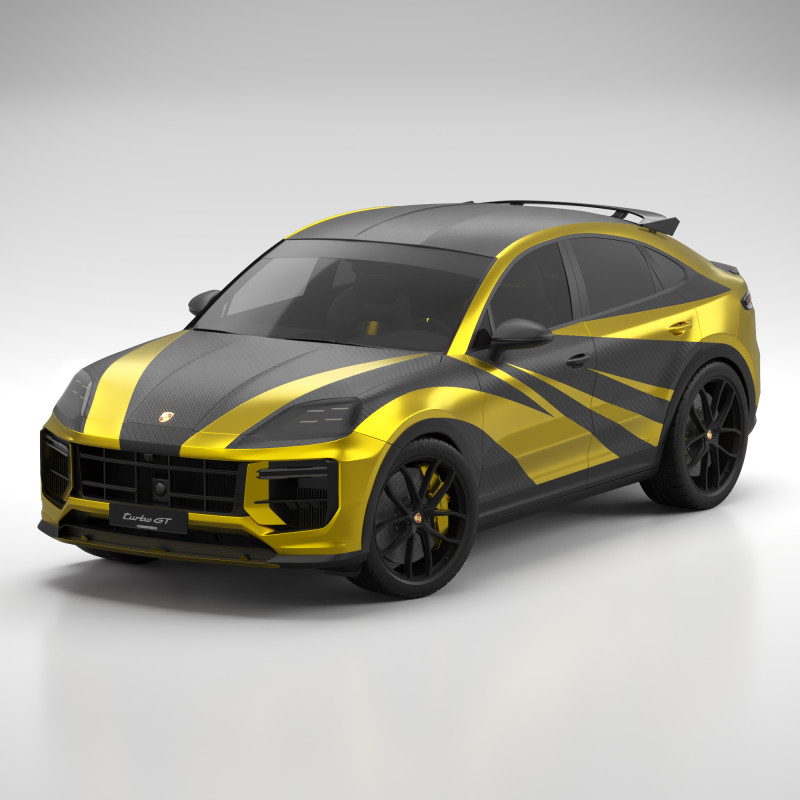 Porsche Cayenne Turbo GT 2024 - WrapDesignA 3D Model .c4d .max .obj .3ds .fbx .stl .blend 