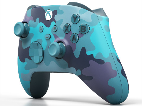 Xbox Series X S Mineral Camo Special Edition Model 3D