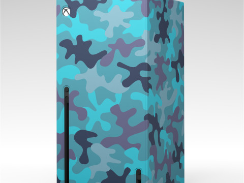 Xbox Series X Console Wrap Mineral Camo Modelo 3D