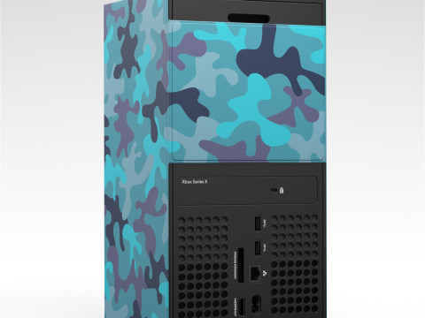 Xbox Series X Console Wrap Mineral Camo Modelo 3D