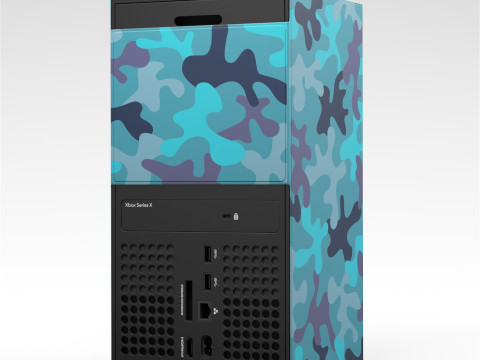 Xbox Series X Console Wrap Mineral Camo Modelo 3D