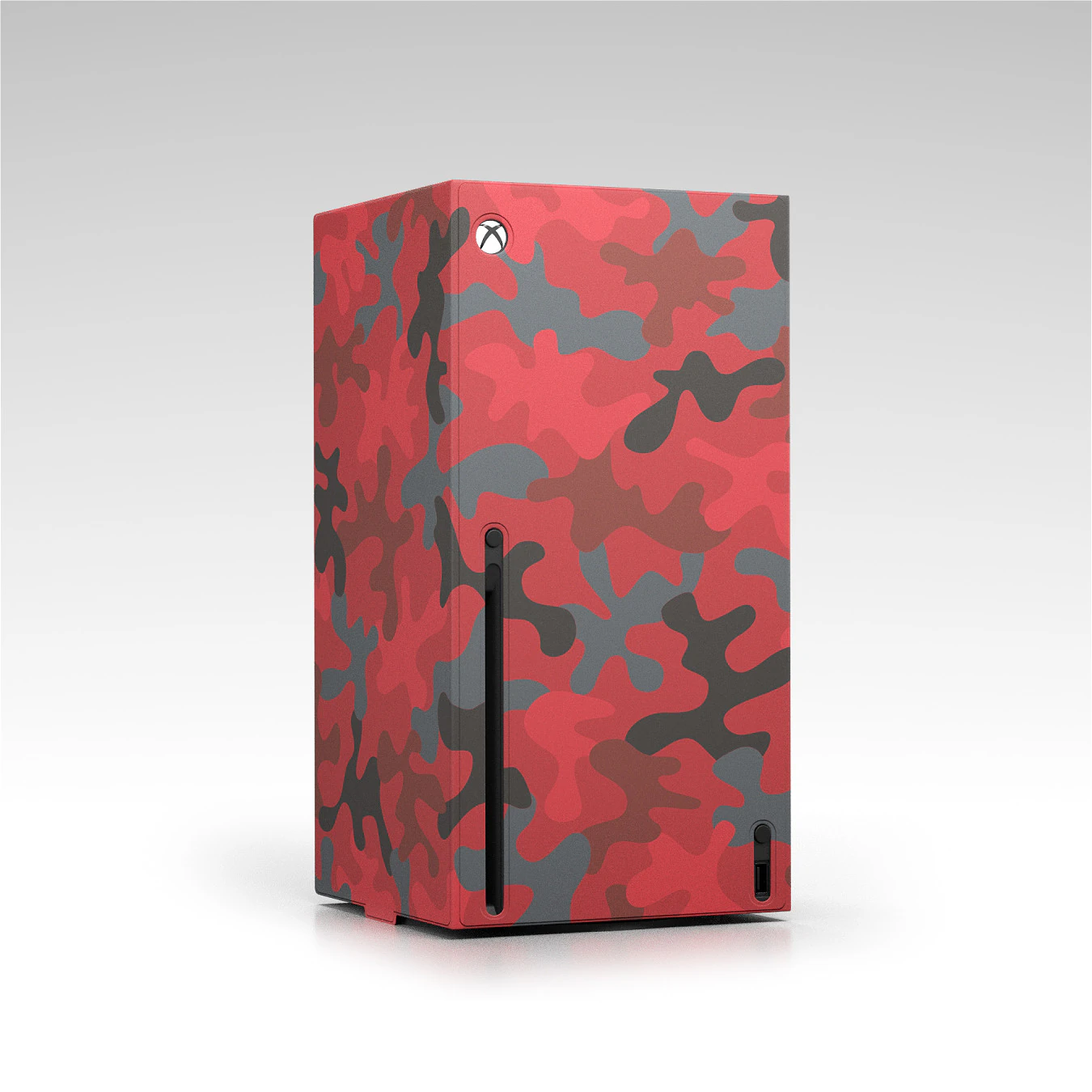 Xbox Series X Console Wrap Daystrike Camo 3D Model .c4d .max .obj .3ds .fbx .stl .blend 