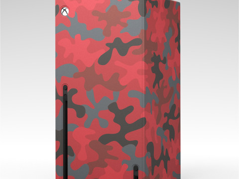 Xbox Series X Console Wrap Daystrike Camo 3D Model