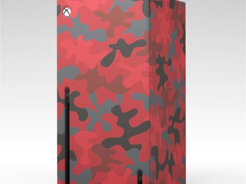 Xbox Series X Console Wrap Daystrike Camo 3D Model