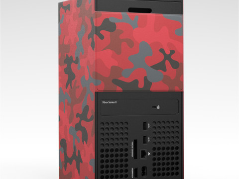 Xbox Series X Console Wrap Daystrike Camo 3D Model
