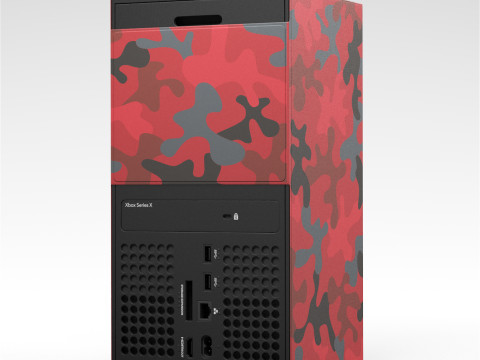 Xbox Series X Console Wrap Daystrike Camo 3D Model