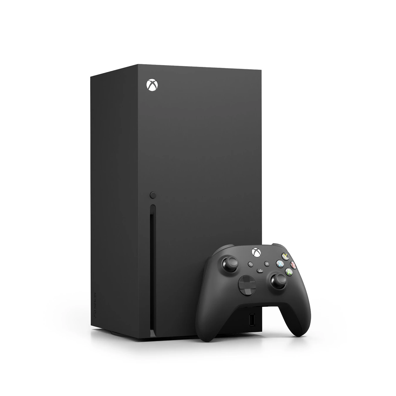 Xbox Series X Console and Controller Carbon Black 3D Model .c4d .max .obj .3ds .fbx .stl .blend 