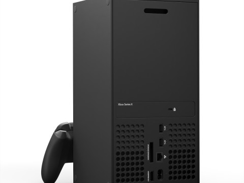 Xbox Series X Console and Controller Carbon Black 3D Model