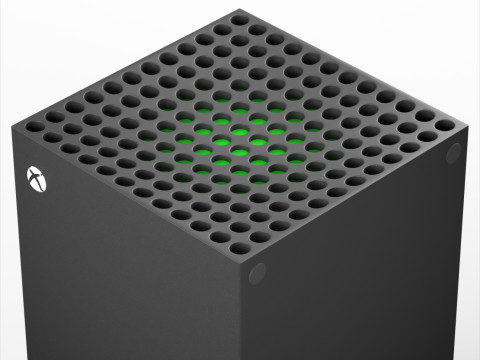 Xbox Series X Console and Controller Carbon Black 3D Model