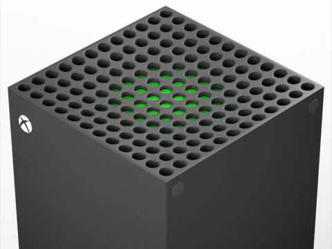 Xbox Series X Console and Controller Carbon Black 3D Model