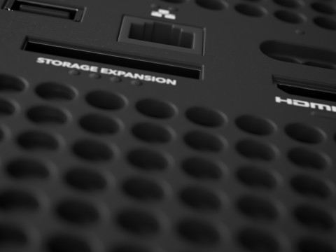 Xbox Series X Console and Controller Carbon Black 3D Model