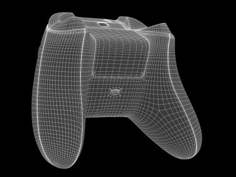 Xbox Series X Console and Controller Carbon Black 3D Model