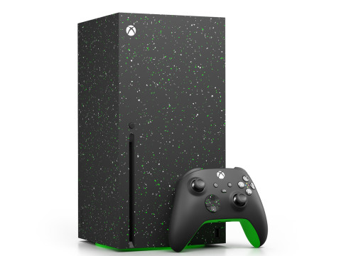 Xbox Series X Console and Controller Galaxy Black Modelo 3D
