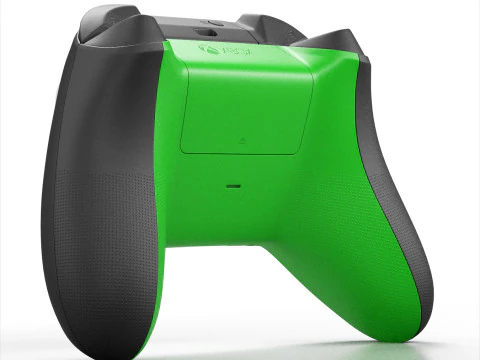 Xbox Series X Console and Controller Galaxy Black 3D Model