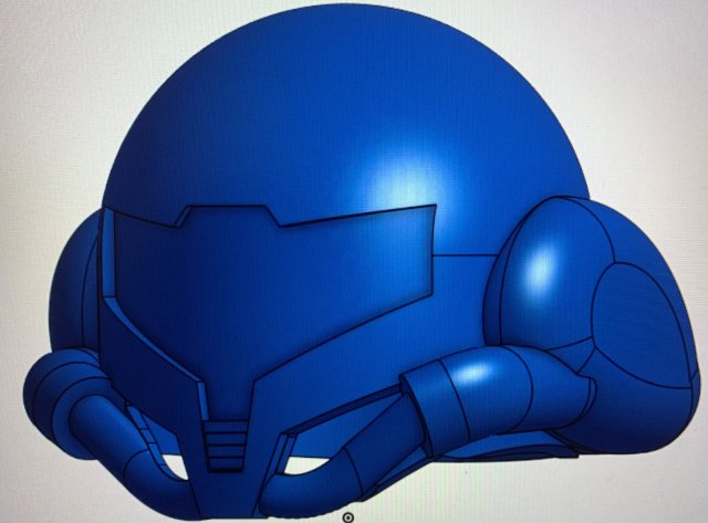 samus helmet - metroid 3D Model .c4d .max .obj .3ds .fbx .stl .blend